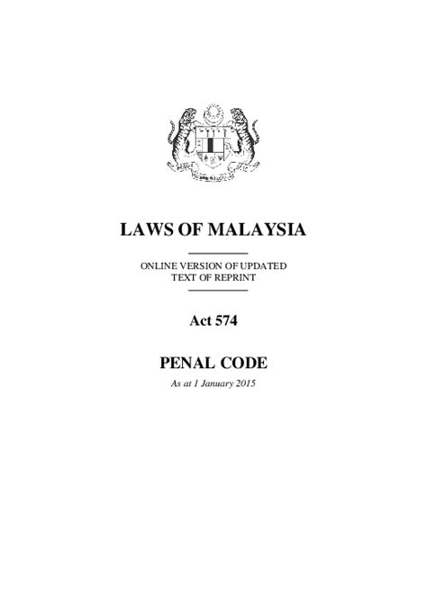 LAWS OF MALAYSIA.
